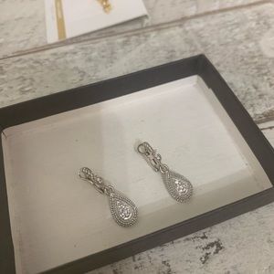 Judith ripka drop Diamond earrings